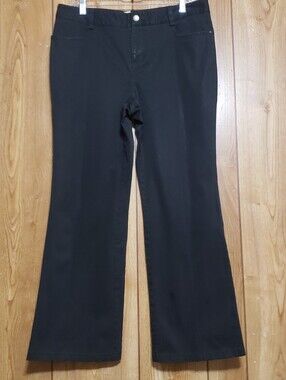 Tommy Hilfiger Women's Black Dress Pants Size 12 Petite Preppy Scandigirl